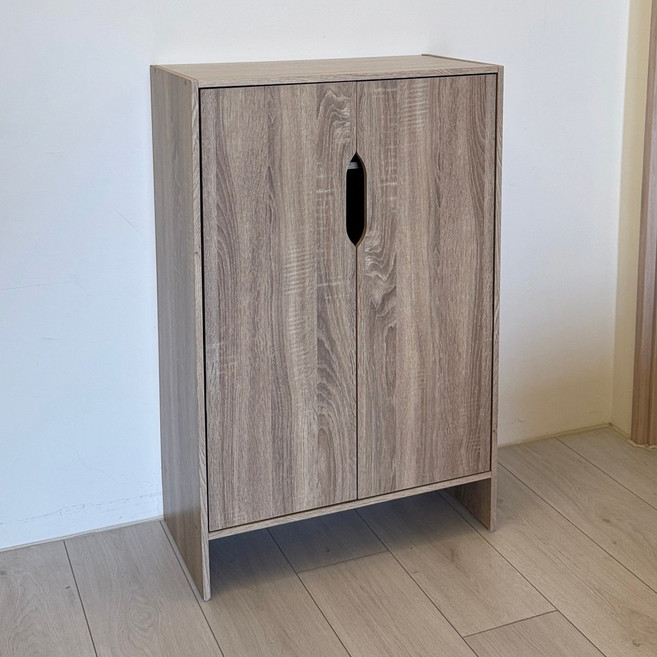 安達斯 Anders 多層鞋櫃，低甲醛透氣孔磁吸門雙門收納架, 灰木色