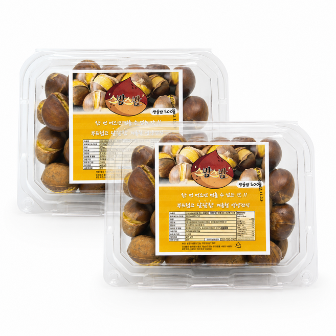 스테비아 밤 칼집 생율밤 약단밤 스밤스밤 1kg (500g+500g) 당일배송 품질보증, 2개, 500g