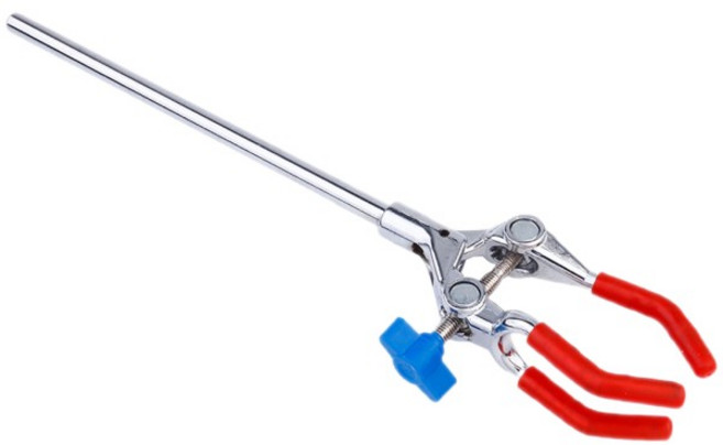 실험실 스테인레스 스틸 튜브 클램프 프레임 플라스크 3-클로 클립 3-핑거 3-턱 스탠드