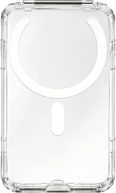 MagSafe 磁吸透明卡包 兼具支架功能, 透明【上下開】, 1個