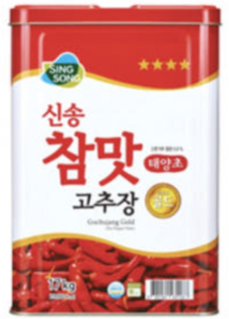 신송 참맛 고추장, 2개, 17kg