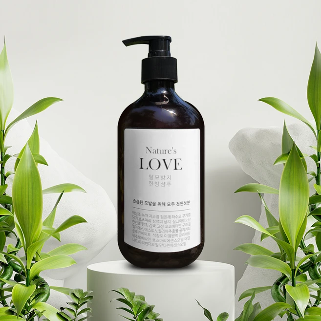 네이처스러브 탈모방지 한방 천연샴푸 여성 남성 탈모 성분좋은 샴푸, 300ml, 1개 - 쿠팡