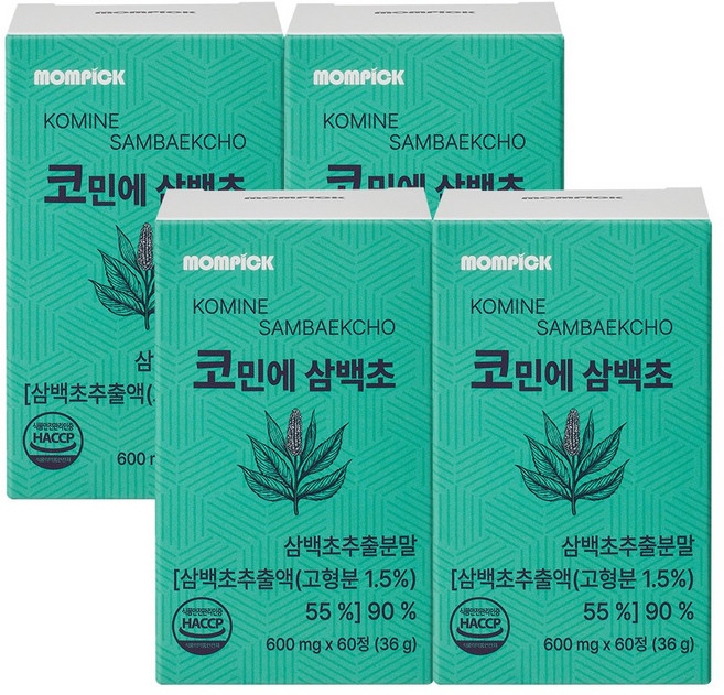 맘픽 코민에 삼백초 추출물 알약, 4개, 60회분