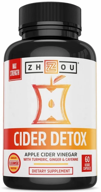 Zhou Nutrition Cider Detox 조우뉴트리션 사이다 디톡스 사과초모식초 60정, 1개 - 쿠팡