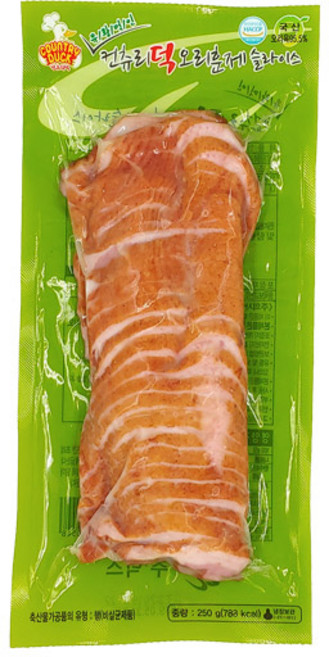 부촌푸드 유황 훈제오리 슬라이스 250g 400g 500g, 1개