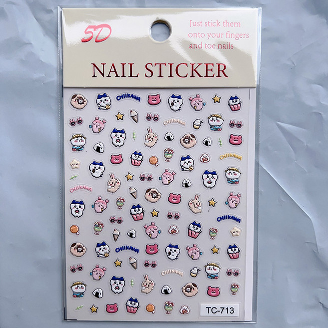 캐릭터 스티커 일본 애니 스티커, 1개, 치이카와