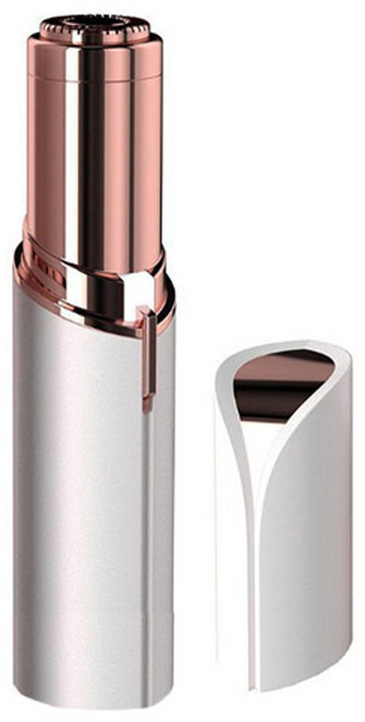 아프지않고 안전한 솜털제거기 잔털제거기 모든피부타입사용 초소형 립스틱모형, 1.화이트, 1개