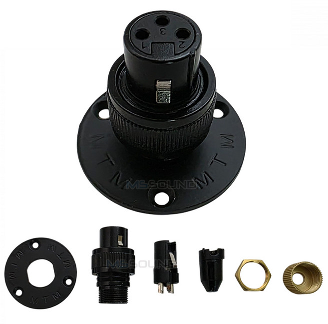 MS사운드 MS-CBG01 매립형 캐논커넥터 강대상 구즈넥받침대 XLR, 1개