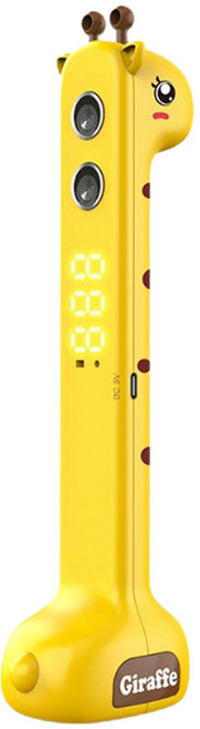 長頸鹿造型身高測量儀 語音播報 USB-C充電 智能感應, 1個, 長頸鹿-身高測量儀
