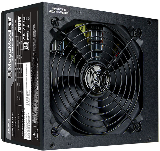 잘만 MegaMax ET 700W 80PLUS STANDARD 파워 서플라이