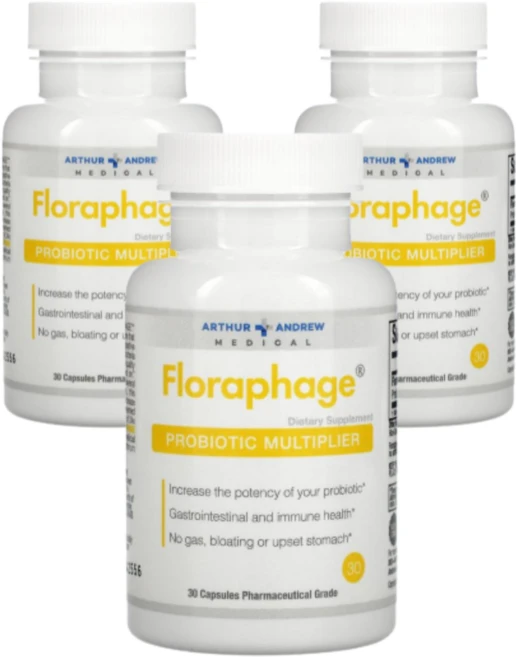 아서앤드류메디컬 플로라파지 유산균증폭제 30캡슐3세트, 3개, 30정 - 쿠팡
