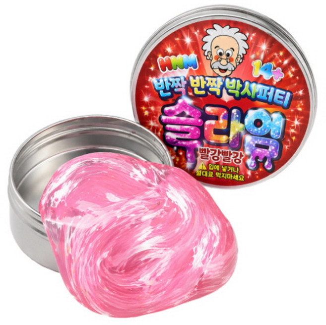 박사 퍼티 슬라임 빨강 토이퍼티 손에 안묻는 퍼티 유리퍼티, 1개