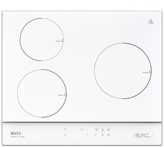 한샘 MSYS 스마트 인덕션 3구, 빌트인, CTB-MS523YD(화이트)