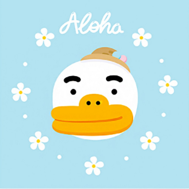 DIY 그림 그리기 카카오프렌즈 알로하페이스 튜브 25x25, 1개