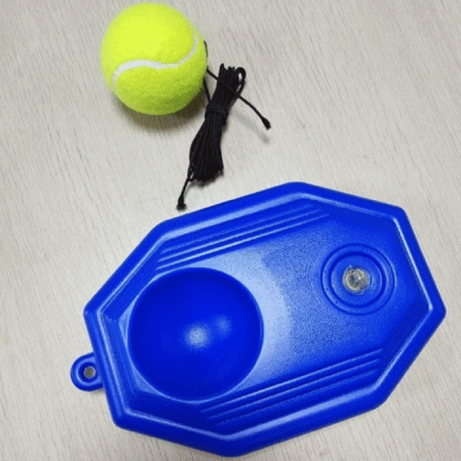 쇼핑1번지 핫세일스토어 셀프 테니스 트레이닝툴 연습기 리턴볼 싱글 연습 세트 1인 솔로 혼자하는 운동, One Color,셀프테니스세트, 1개