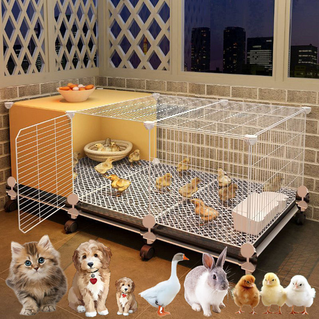 이동식 병아리케이지 가정용 병아리 가축 멀티 사이즈케이지 조립식 병아 닭 장 ﻿, 1개