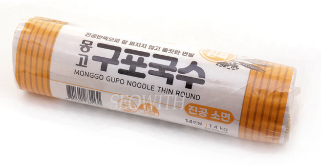 마산몽고 몽고 구포국수 소면 /무료배송/진공 소면/진공 반죽//1급 소맥분, 3개, 1.4kg