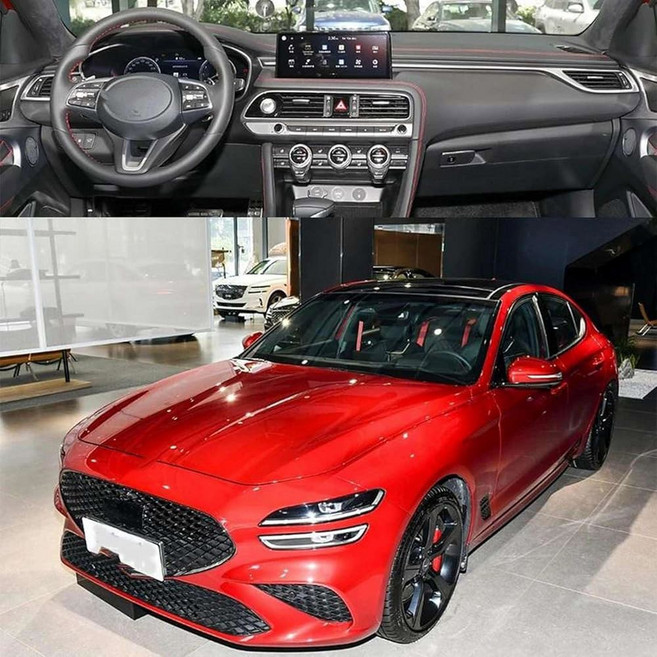 제네시스 G70용 LYBQFZ 자동차 대시보드 커버 계기판 대시 매트 대시 매트 보호 패드 액세서리, LHD, Flael black