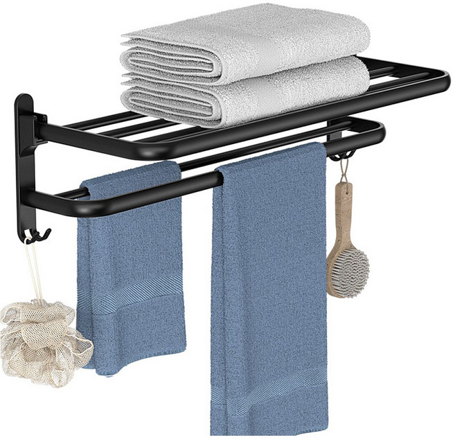 보냄 무타공 2단 욕실수건걸이(접착제제공), 1개