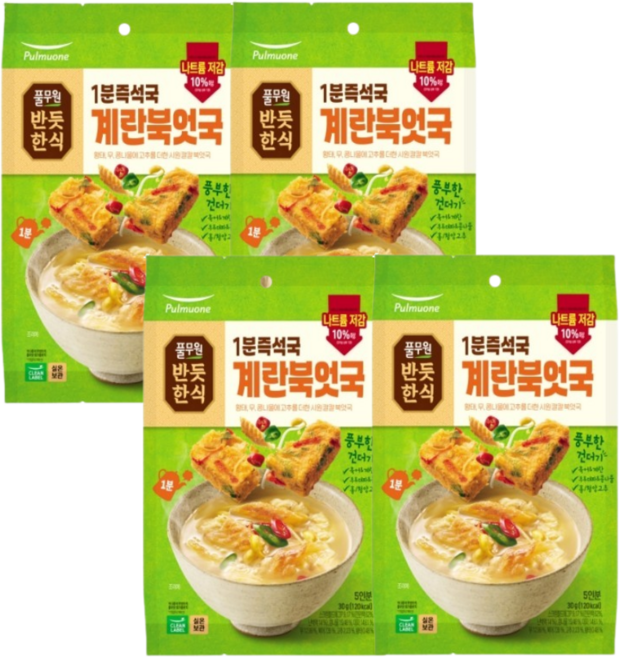 풀무원 황태북엇국 30g, 4개, 40g