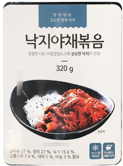 선굼터 낙지야채볶음, 3개, 320g