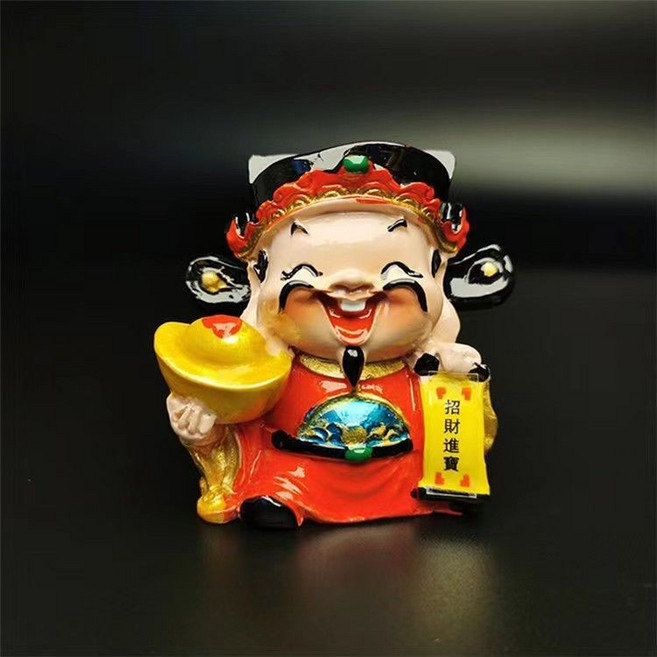 【開發票/統編】財神到 點頭公仔 五路財神 太陽能財神爺 招財 開業 過年 開店 做生意 開業伴手禮 招財, 財神-招財進寶-5.5厘米,收藏+關注再送無痕膠, 財神-招財進寶
