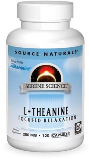 소스 내추럴스 세린 사이언스 L-테아닌 선테아닌으로 제조 Source Naturals Serene Science L-Theanine Made with Suntheanine, 1개, 120정 - 쿠팡
