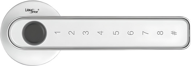 랜스타 방 문 지문 번호키 손잡이 도어락, LS-ANDOOR-S, 고객직접설치
