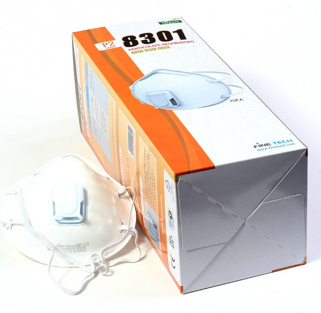 FINE TECH P2 8301 1급 안면 흄 방진마스크, 1개