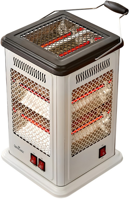 퀸센스 석영관 오방향 전기히터, QSH-5022K, 혼합색상