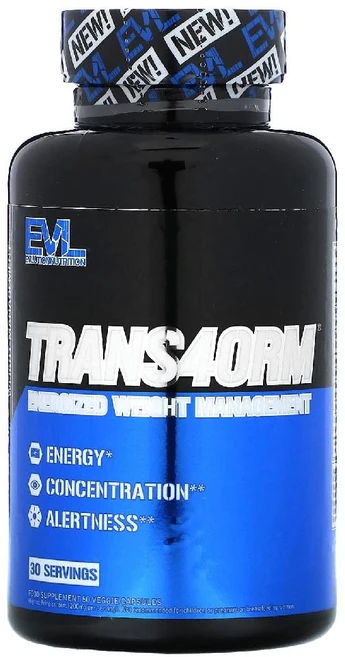 EVL Trans4orm Energized Weight Management 캡슐 60정, 1개 - 쿠팡