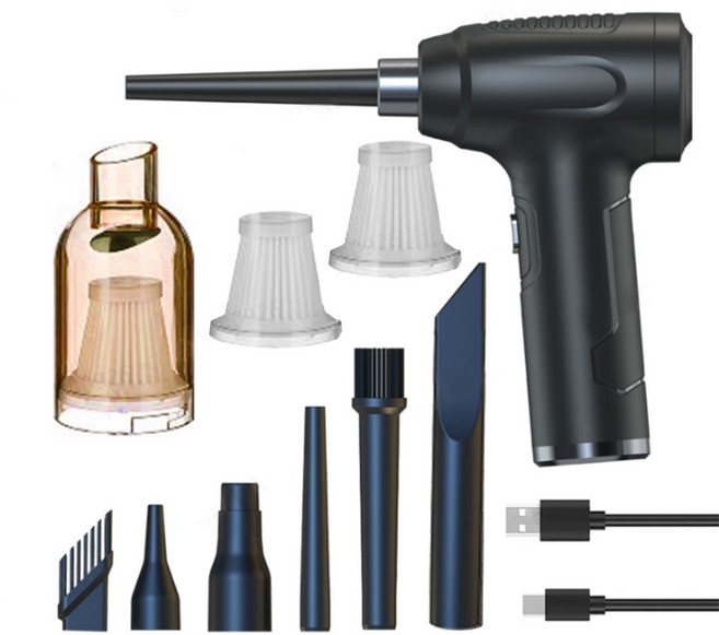 WIDE VIEW 多功能吹吸兩用吹塵器 BSMI檢驗合格 (無線吸塵器 車用吸塵器 泳圈充氣抽氣), 吹塵器附全套配件(含3個濾網)