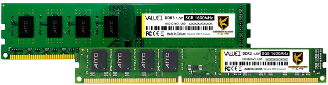 AITC Value I DDR3 1600 8GB 桌上型記憶體, 1個