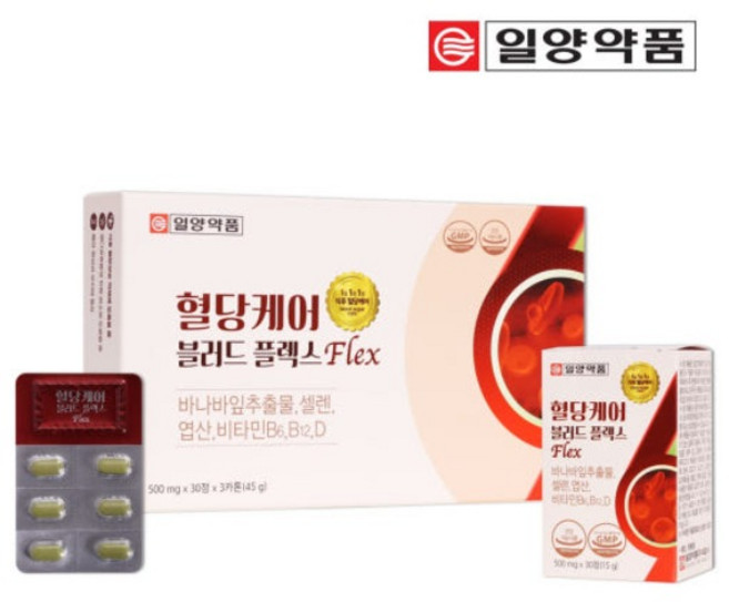 일양약품 혈당케어 블러드 플렉스 90정 바나바잎 추출물, 3세트