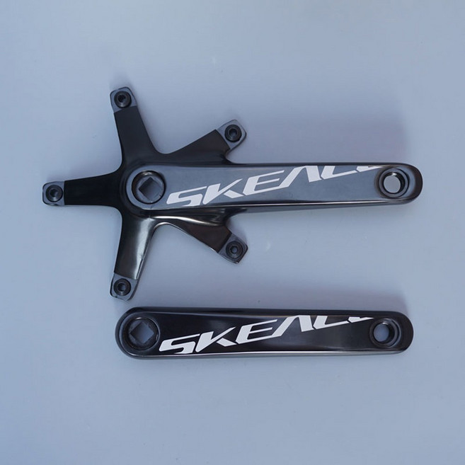 크랭크 세트 체인링 자전거크랭크 크랭크암, 1개, 개별 구매 크랭크 블랙 나사 포함