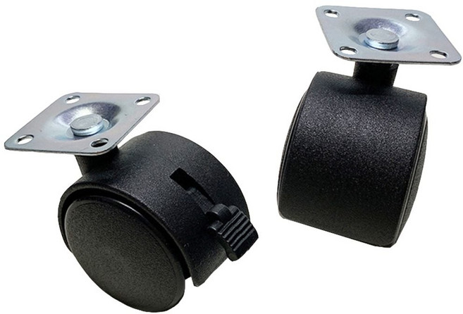 360도 회전 가구 바퀴 의자 테이블 침대 선반 바퀴 1p 수납장바퀴, 일반형, 일반형