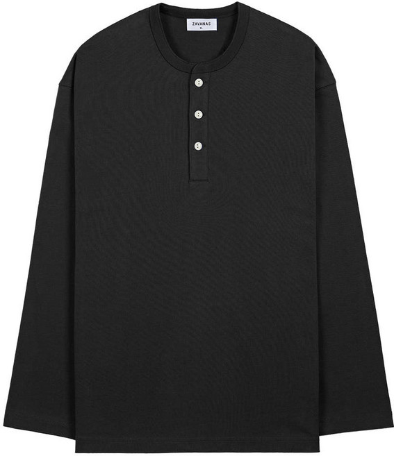 익스트림 USA코튼 헨리넥 롱슬리브