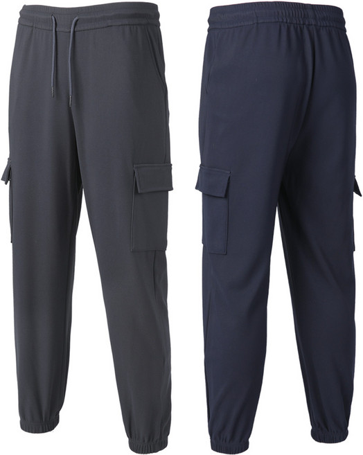 [BFL] (1+1) 남성 스트레치 카고 조거 바지_운동 러닝 유포켓