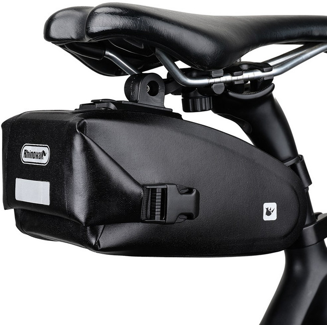 라이노워크 자전거 안장가방 방수 새들백 X20516, 블랙, 1개