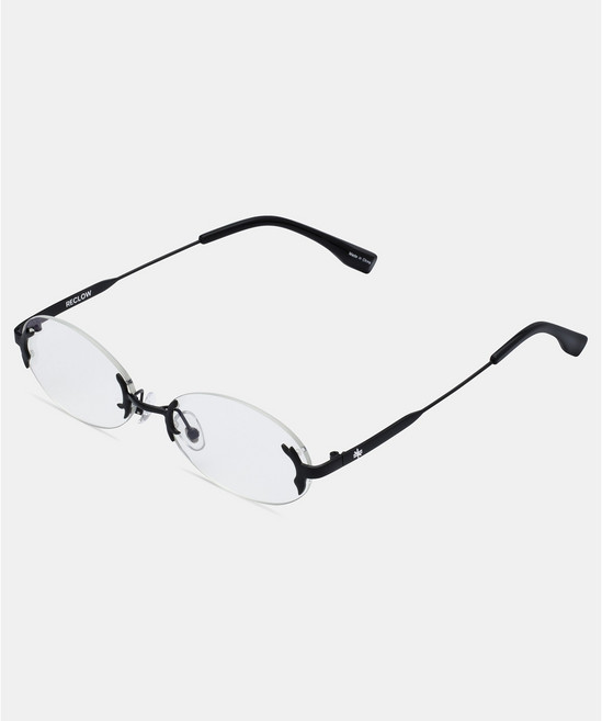 리끌로우 MUMU 2컬러 블루라이트차단 무테안경 긱시크 패션안경 남여공용 메탈