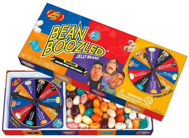 Jelly Belly Bean Boozled 젤리빈 스피너 게임 세트 99g, 1개