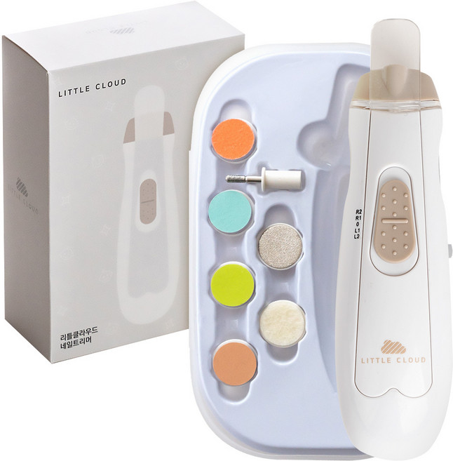 리틀클라우드 유아 안전 네일트리머, 베이지, 1개