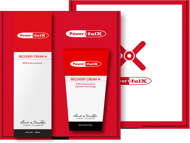 파워풀엑스 리커버리크림 플러스 파워풀크림 선물세트 F06 (100ml+20ml), 2개, 120ml