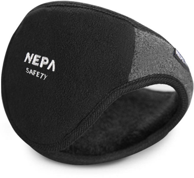 네파 Safety 듀오 방한 귀마개, 블랙&그레이 혼합, 1개