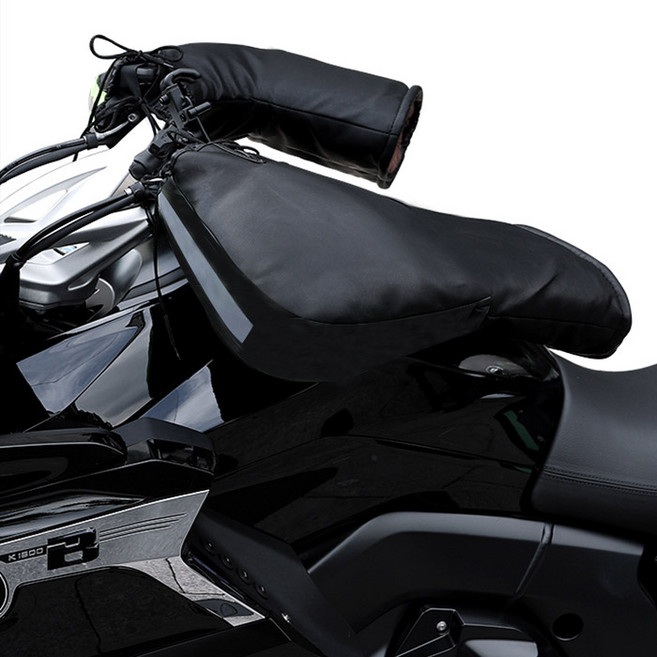 오토바이 방한 장갑, 블랙