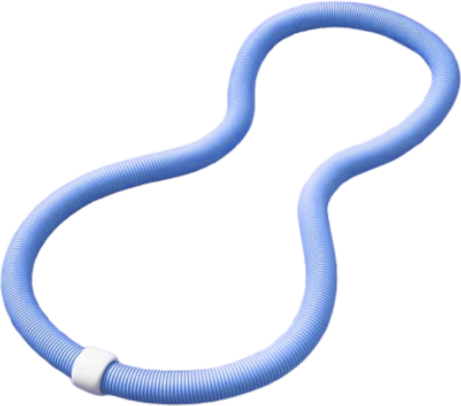 LEZER 靜音彈簧呼啦圈, Blue, 1個, 1.3kg