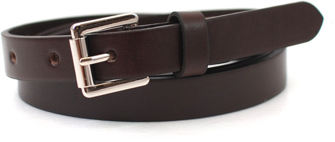 닐슨 여성용 슬림형 가죽 벨트 롤러볼 실버 (NO.WC010) 브라운