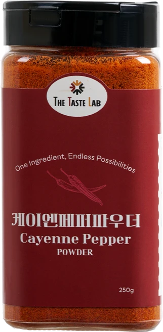 더테이스트랩 케이엔 페퍼 분말 파우더 베트남 고운 고춧가루, 1개, 250g - 쿠팡