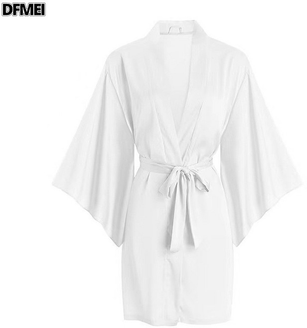QRU 睡裙女春夏帶胸墊吊帶睡衣套裝冰絲性感蕾絲純欲風家居服