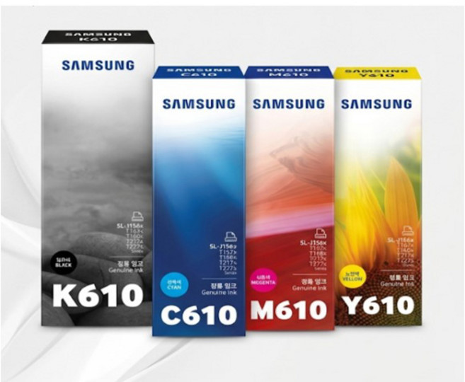 삼성 INK-K610 C610 M610 Y610 정품잉크 SL-T1670W J1560W T1672W T2270W 옵션선택, 1개, INK-610 (검정+컬러세트/정품잉크)